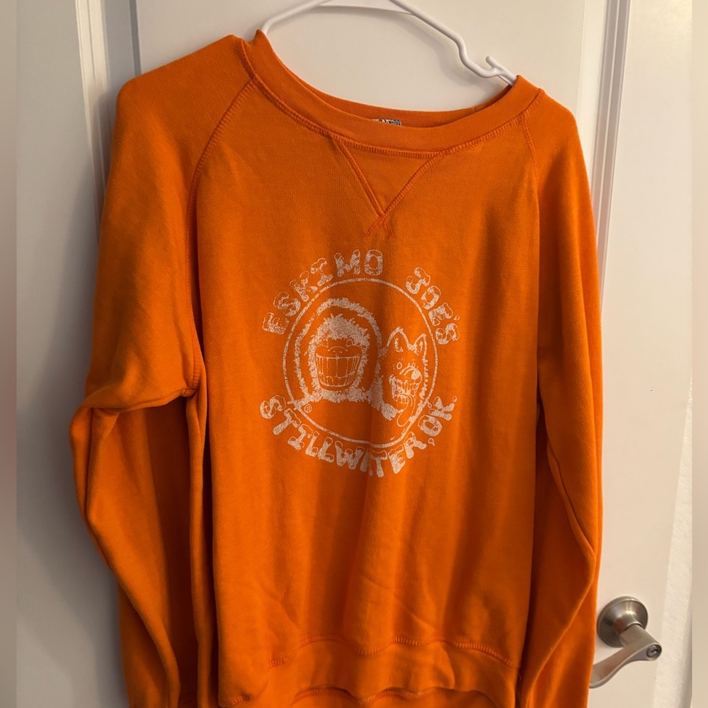 eskimo orange sweatshirt